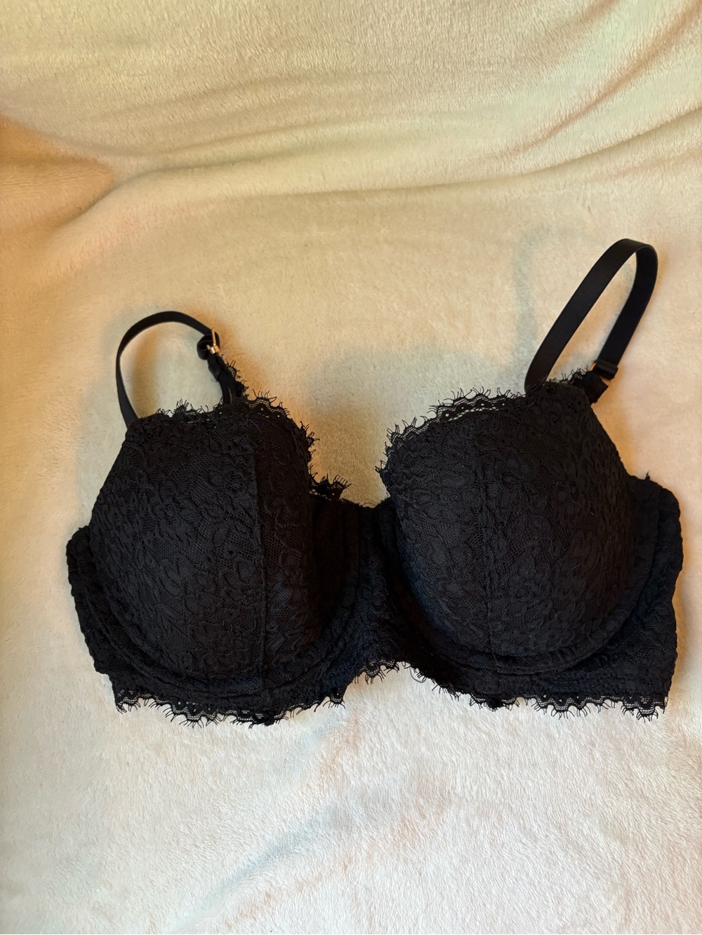 Aerie Real Power Balconette Eyelash Lace Bra